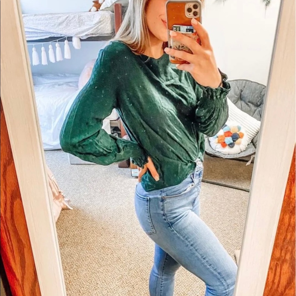 H&M Green Blouse